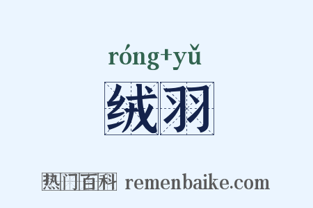绒羽是什么意思的图片